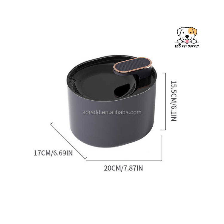 EcoPet Supplies 2025 Large Capacity Smart Pet Water Fountain – Automatic Recirculating Drinking Fountain for Dogs and Cats