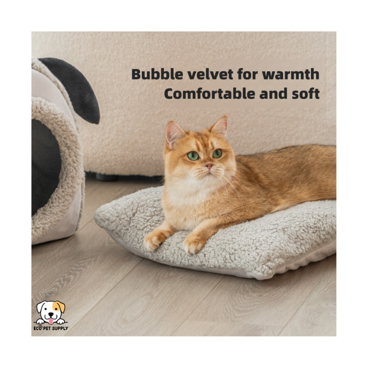EcoPet Supplies 2025 Luxury Winter Warm Dog Bed with Non-Slip Bottom and Cozy Plush Interior for Small and Large Pets