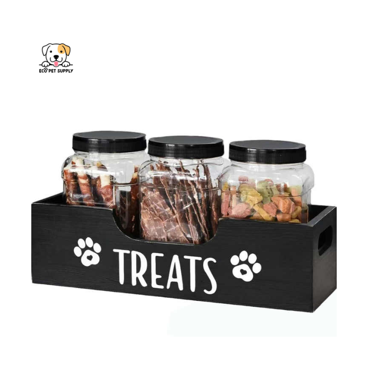 EcoPet Supplies 2025 Elegant Wooden Dog Treat Box – Stylish Storage for Fresh & Tasty Treats!