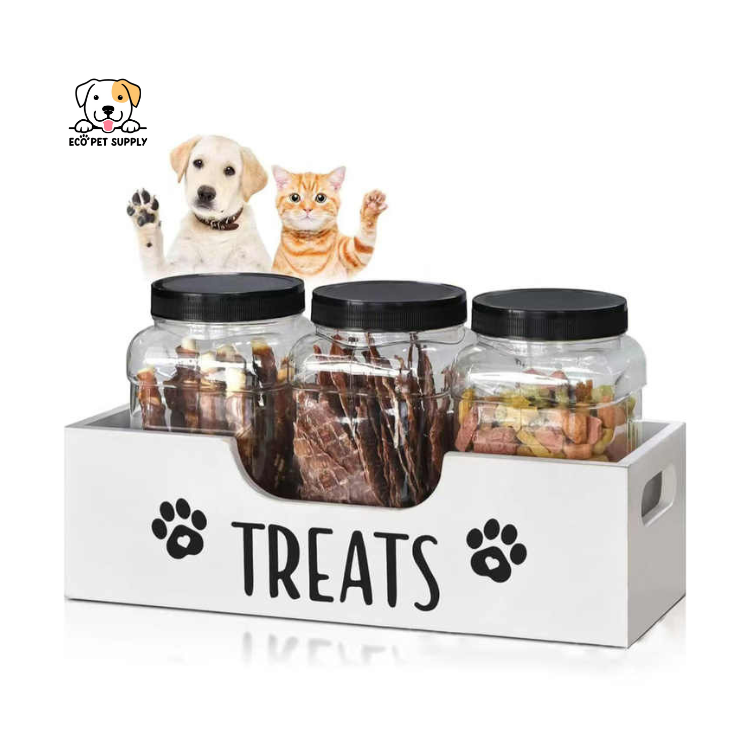 EcoPet Supplies 2025 Elegant Wooden Dog Treat Box – Stylish Storage for Fresh & Tasty Treats!