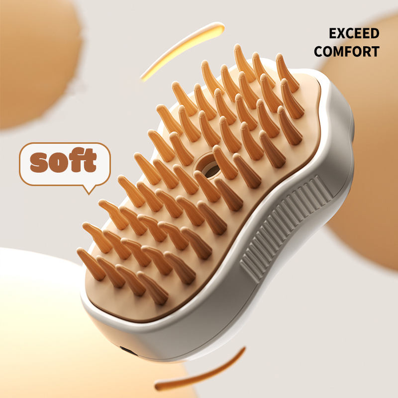 3-in-1 Pet Steam Hair Brush & Comb
