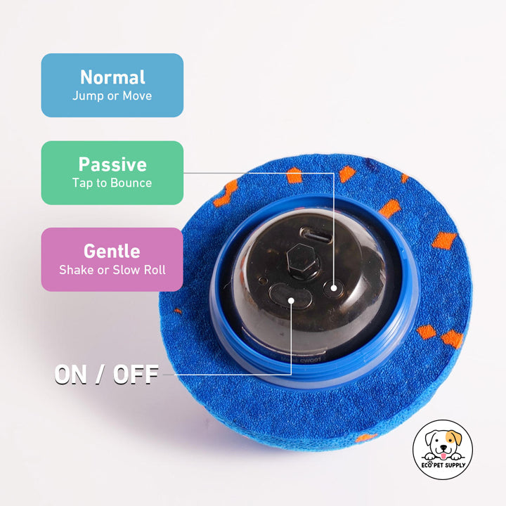 Eco Pet Supply Portable Electric Dog Ball Toy Blue