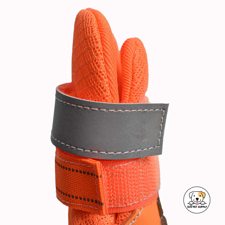 Eco Pet Supply Dog Shoes for Pet Dog With Nonslip Breathable orange