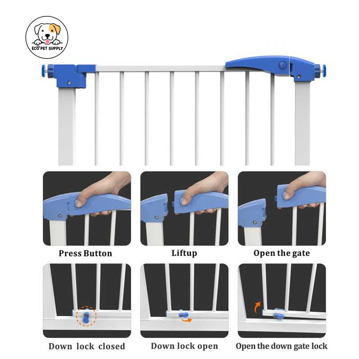 Eco Pet Supply Adjustable Durable Metal Security Gate