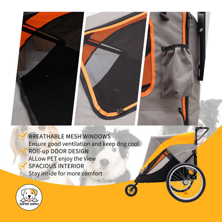 Eco Pet Supply Pet Dog Bicycle Basket – Safe & Stylish Front Carrier for Your Furry Friend