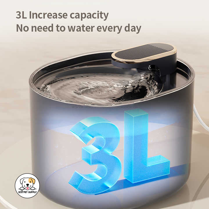 Eco Pet Supply Large Capacity Smart Pet Water Fountain – Automatic Recirculating Drinking Fountain for Dogs and Cats