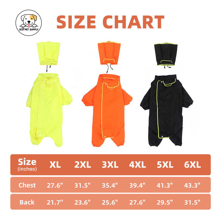Eco Pet Supply Reflective Dog Raincoat – Stay Dry & Visible on Every Walk