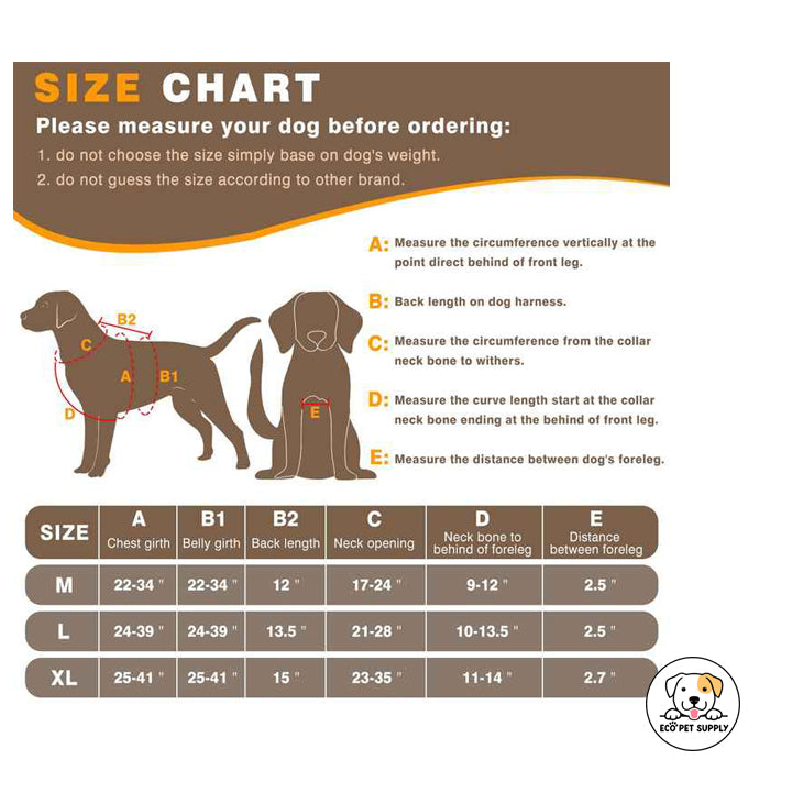 Eco Pet Supply Heavy-Duty Tactical Dog Harness