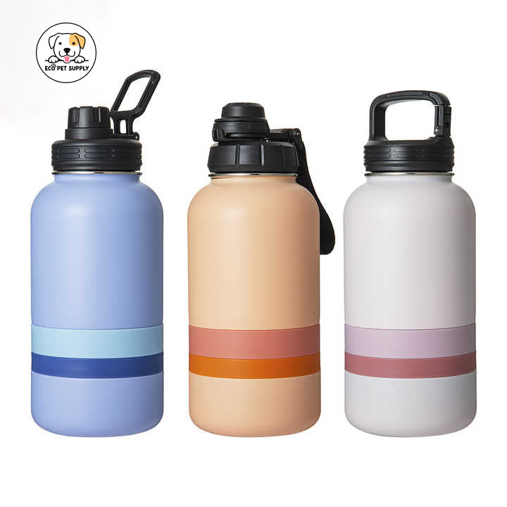 Eco Pet Supply Dog Travel Water Bottle – Portable Leak-Proof Pet Water Dispenser with Foldable Bowl