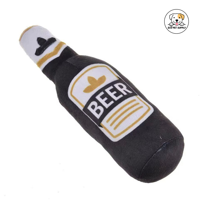 Eco Pet Supply Squeak Pet Beer Toy Bogs