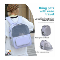 EcoPet Supplies 2025 Hot Products Large Opening Foldable Pet Travel Bag with Expandable Capacity and Breathable Design for Dogs and Cats