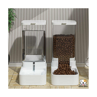 EcoPet Supplies 2025 2-in-1 Automatic Pet Feeder and Water Dispenser – Gravity-Fed, Spill-Free, BPA-Free, Easy to Clean & Perfect for Cats and Dogs of All Sizes