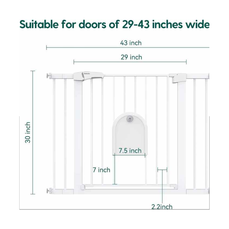 EcoPet Supplies 2025 Retractable Indoor Child & Pet Safety Gate