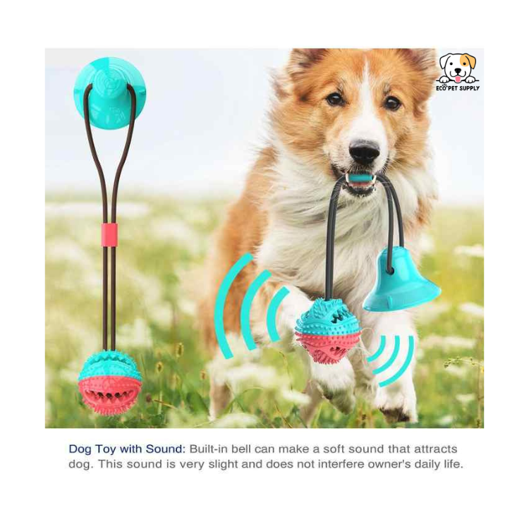 EcoPet Supplies 2025 TPR Dog Chew Toy with Durable Rope – Interactive Durable Dog Toy for Teeth Cleaning and Play