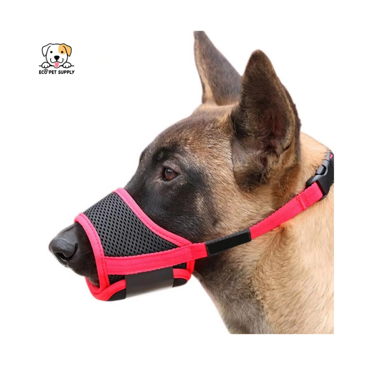 EcoPet Supplies 2025 New Soft Nylon Muzzles Anti-Bite Dog Muzzle