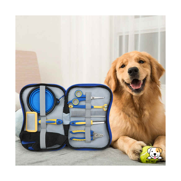 EcoPet Supplies 2025 New Year Premium Pet Grooming Set – Professional Kit with Nail Clippers, Brushes & More