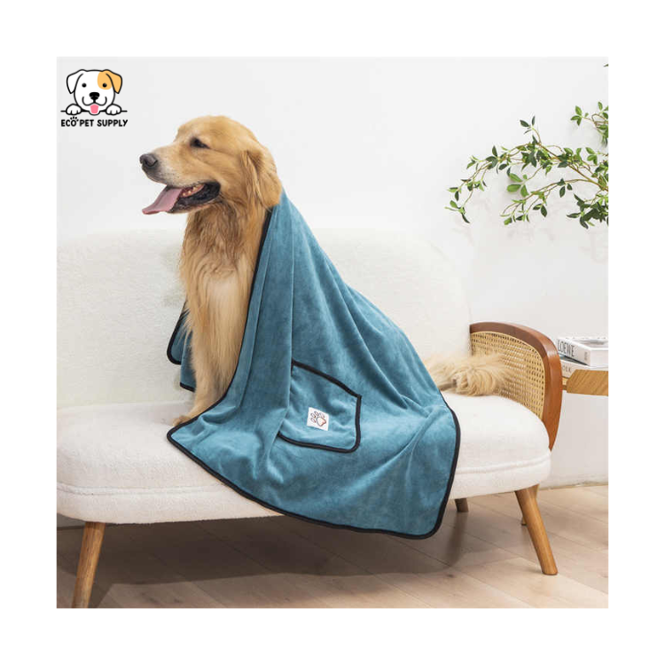 EcoPet Supplies Custom Logo Microfiber Pet Towel – 2025 Edition