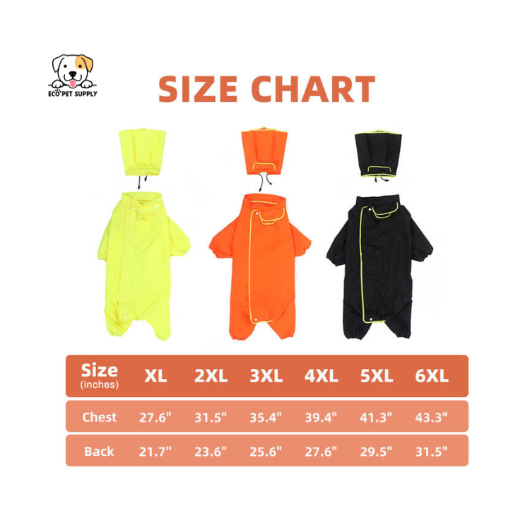 EcoPet Supplies 2025 Reflective Dog Raincoat – Stay Dry & Visible on Every Walk