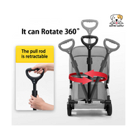 EcoPet Supplies Lightweight Foldable Double Pet Stroller – 2025 One-Hand Design