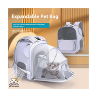 EcoPet Supplies 2025 Hot Products Large Opening Foldable Pet Travel Bag with Expandable Capacity and Breathable Design for Dogs and Cats