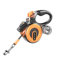 Retractable Dog Leash with LED Light & Electronic Whistle