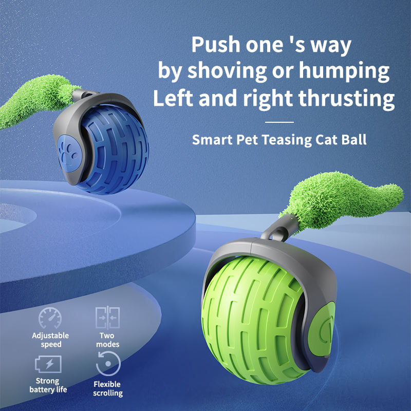 USB Rechargeable Smart Rolling Ball Cat Toy