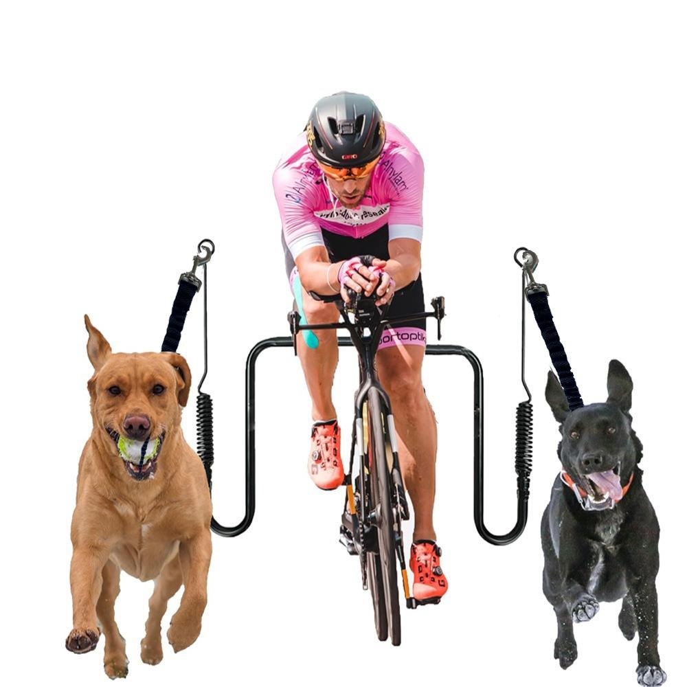 Metal Retractable Bicycle Dog Leash