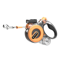 Retractable Dog Leash with LED Light & Electronic Whistle