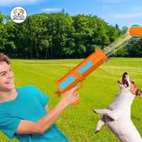 Eco Pet Supply AFP Interactive Hyper Fetch Maxi Ball Launcher – Automatic Tennis Ball Thrower for Dogs with Adjustable Distance and Rechargeable Battery
