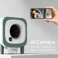 72L Smart Self-Cleaning Cat Litter Box with Camera