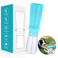 Eco Pet Supply Transparent Portable Pet Water Bottle Blue