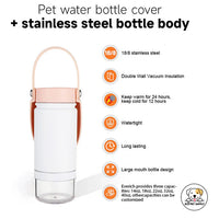 Eco Pet Supply Travel Pet Dog Water Bottle 14oz/18oz/22oz