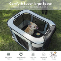 Eco Pet Supply Portable Foldable Pet Tent for Outdoor – Lightweight and Waterproof Pet Shelter for Travel and Camping