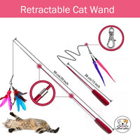 Eco Pet Supply Feather & Bell Interactive Cat Wand