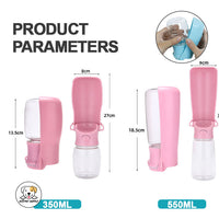 Eco Pet Supply Transparent Portable Pet Water Bottle Blue