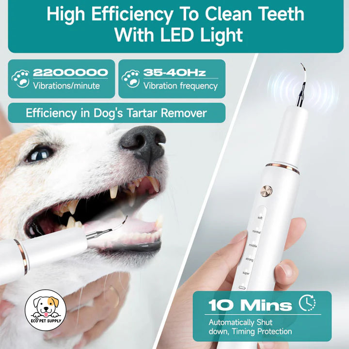 Eco Pet Supply Ultrasonic Plaque Remover Smart Pet Tooth Cleaner
