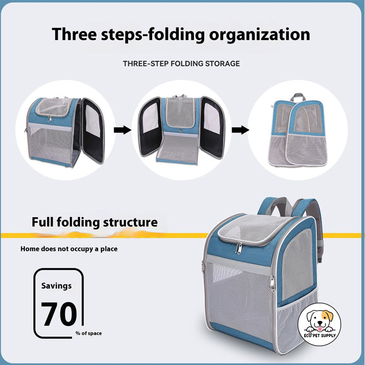 Eco Pet Supply New Custom Outdoor Travel Pet Backpack