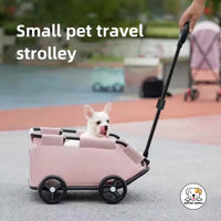Eco Pet Supply Lightweight Foldable 4-Wheel Pet Stroller