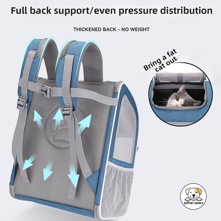 Eco Pet Supply New Custom Outdoor Travel Pet Backpack