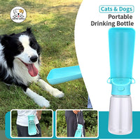 Eco Pet Supply Transparent Portable Pet Water Bottle Blue