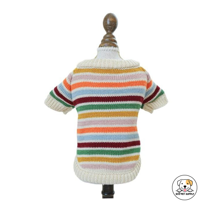 Eco Pet Supply Stylish Striped Pet Sweater – Cozy, Trendy Wear for Cats and Dogs