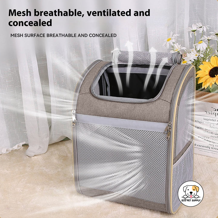 Eco Pet Supply New Custom Outdoor Travel Pet Backpack