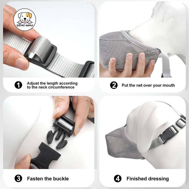 Eco Pet Supply Dog Muzzle Soft Mesh Cover