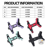 Eco Pet Supply Pet Open Knot and No Pull Dog Harness – Adjustable Chest Strap with Reflective Strips