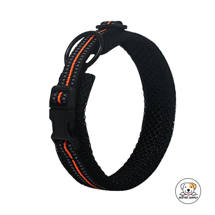 Eco Pet Supply Dog Collar – Adjustable Reflective Nylon Pet Collar with Quick Release Buckle