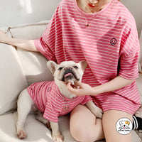 Eco Pet Supply Dog Summer T-Shirt Family Matching Outfits – Lightweight Breathable Pet Clothes for Warm Weather