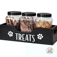 Eco Pet Supply Elegant Wooden Dog Treat Box – Stylish Storage for Fresh & Tasty Treats!