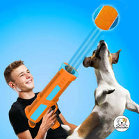 Eco Pet Supply AFP Interactive Hyper Fetch Maxi Ball Launcher – Automatic Tennis Ball Thrower for Dogs with Adjustable Distance and Rechargeable Battery