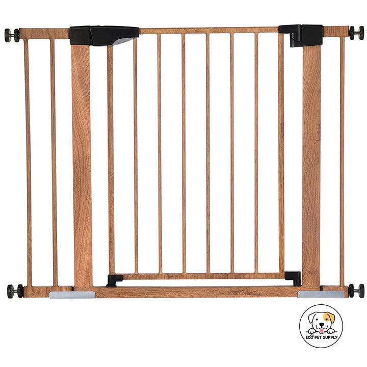 Eco Pet Supply Adjustable Child Safety Gate for Stairs and Doorways Retractable and Pet Friendly Baby Gate