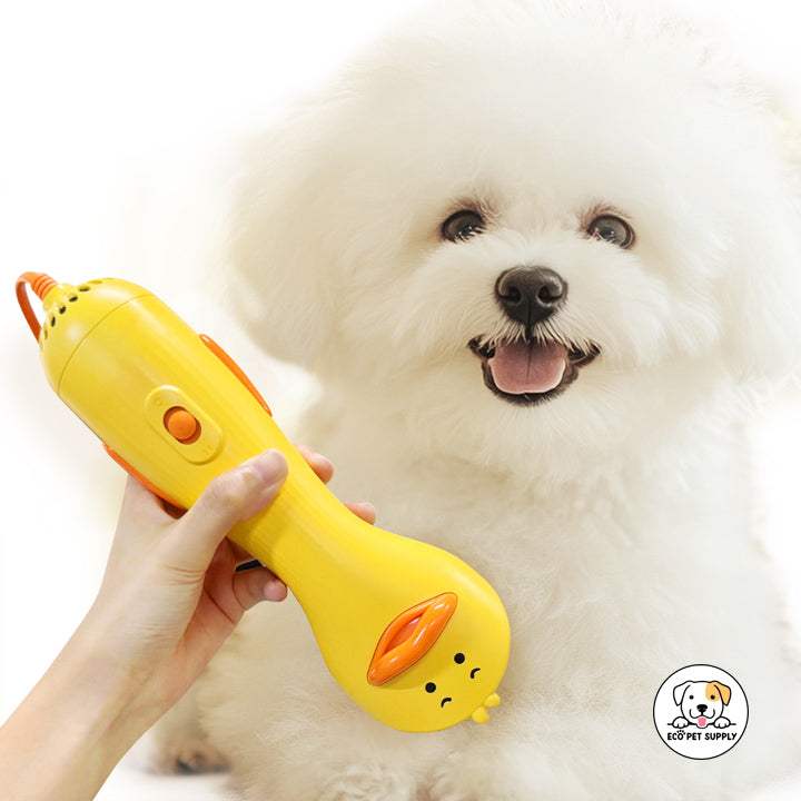 Eco Pet Supply 2‑In‑1 Pet Grooming Tool Yellow Duck